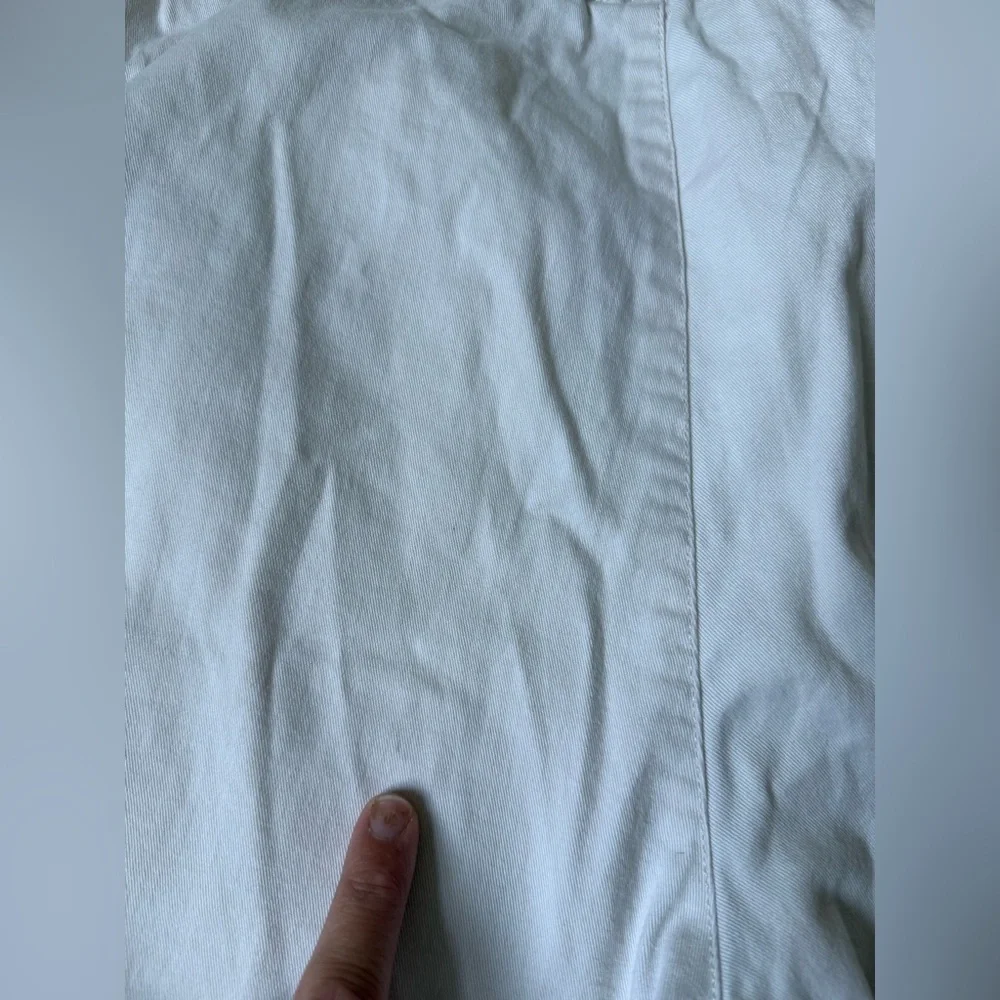 J. Crew Wide Leg Trouser Pants White Cream Size M Stretchy Hippie Boho Trendy